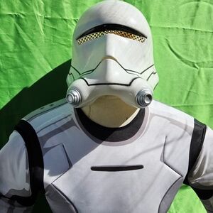 Men Star Wars Flame Trooper Costume  Flametrooper Adult Helmet Clone One Size